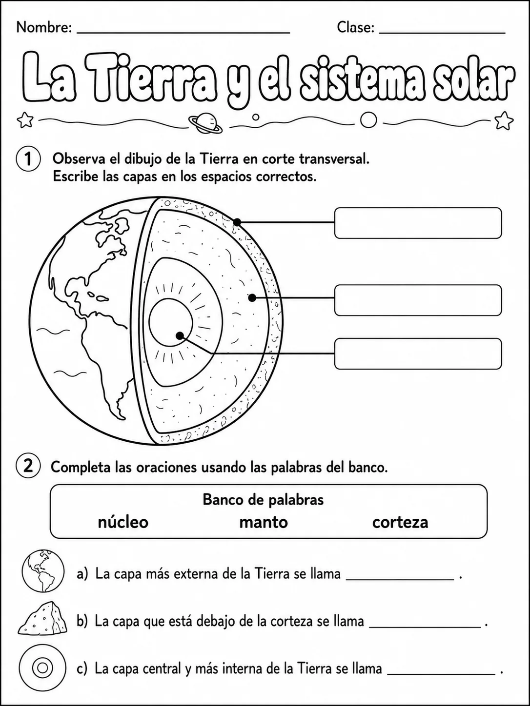 3.º grado - ciencias naturales - Paquete de fichas página 3 vista previa imprimible