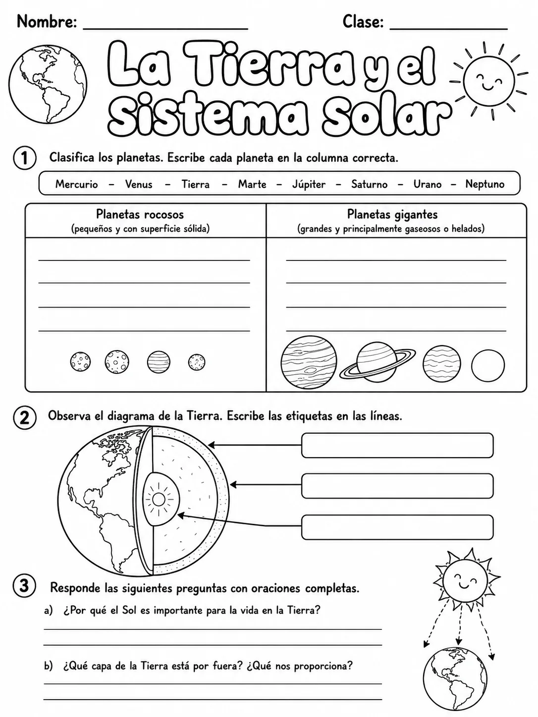 3.º grado - ciencias naturales - Paquete de fichas página 6 vista previa imprimible