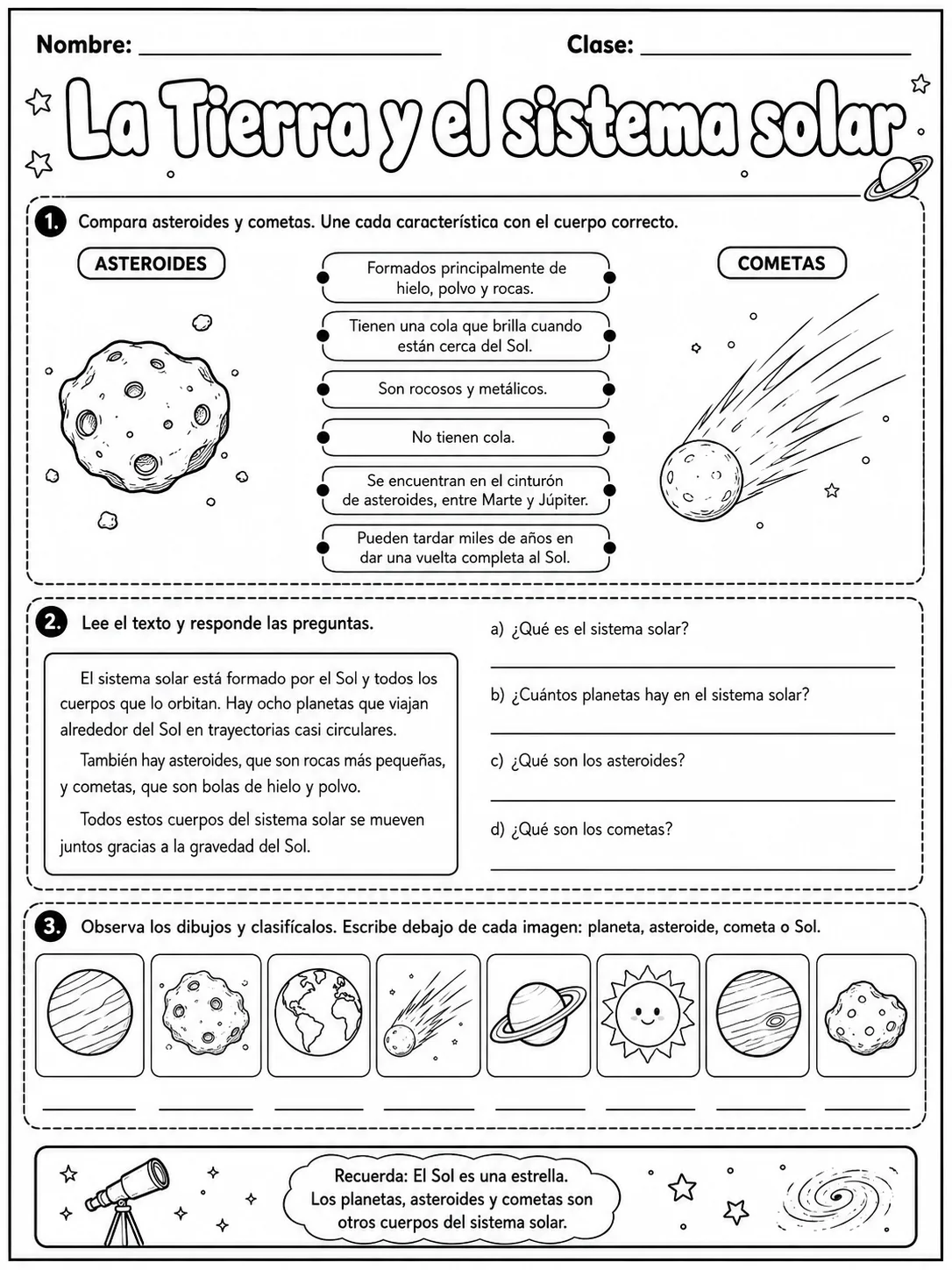3.º grado - ciencias naturales - Paquete de fichas página 7 vista previa imprimible