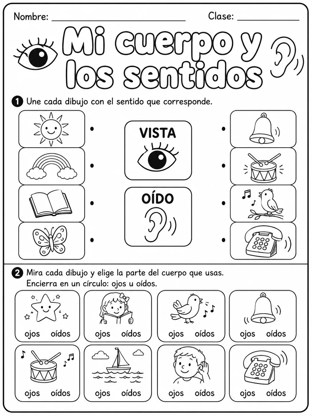 3.º grado - cuerpo humano y salud - Paquete de fichas - Conjunto 2 página 3 vista previa imprimible