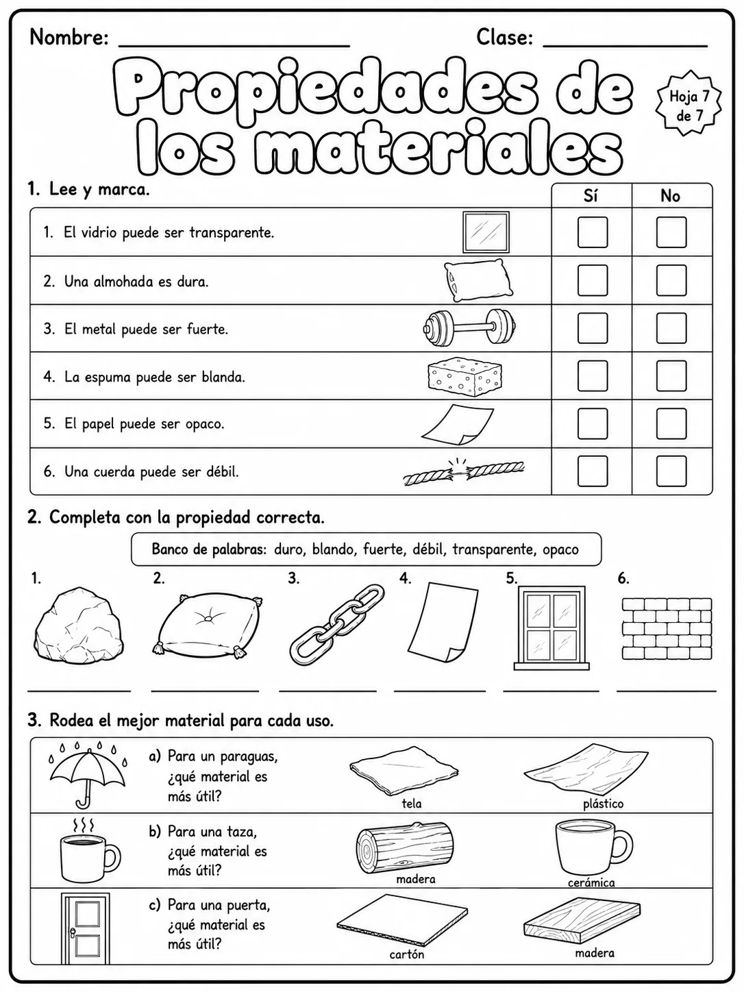 3.º grado - materiales - Paquete de fichas - Conjunto 4 página 7 vista previa imprimible