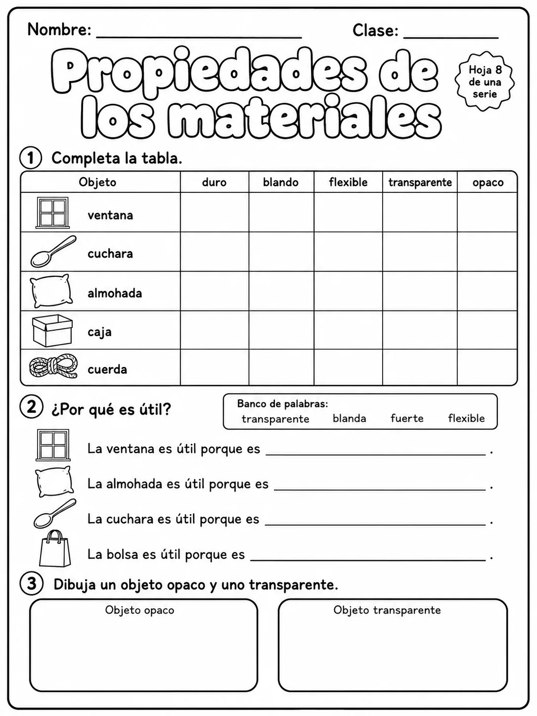 3.º grado - materiales - Paquete de fichas - Conjunto 4 página 8 vista previa imprimible