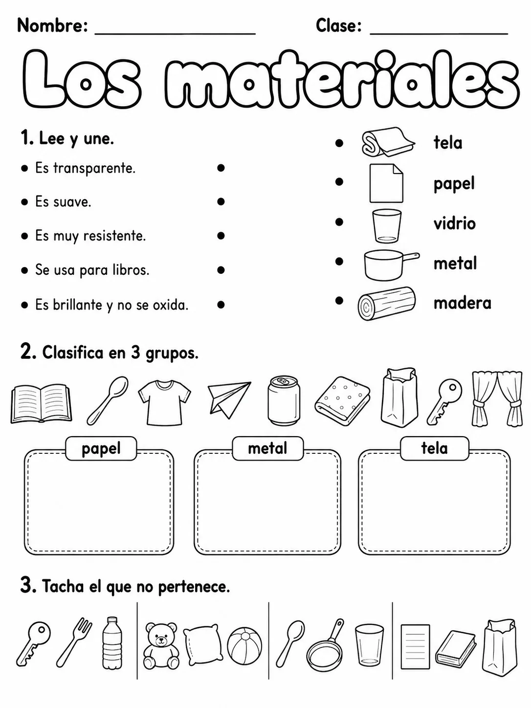3.º grado - materiales - Paquete de fichas - Conjunto 5 página 8 vista previa imprimible