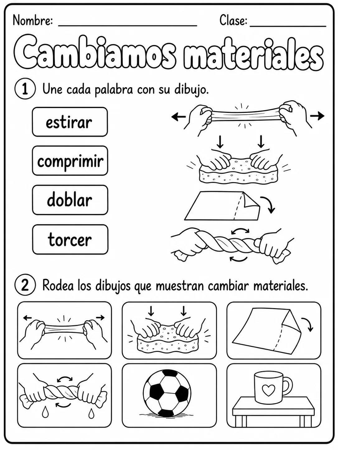 3.º grado - materiales - Paquete de fichas - Conjunto 5 vista previa imprimible de ciencias en KiwiBee