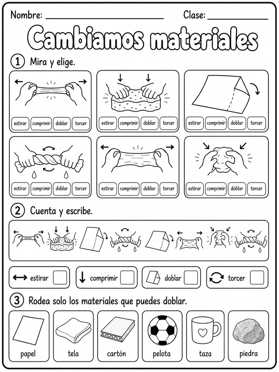 3.º grado - materiales - Paquete de fichas - Conjunto 5 página 6 vista previa imprimible