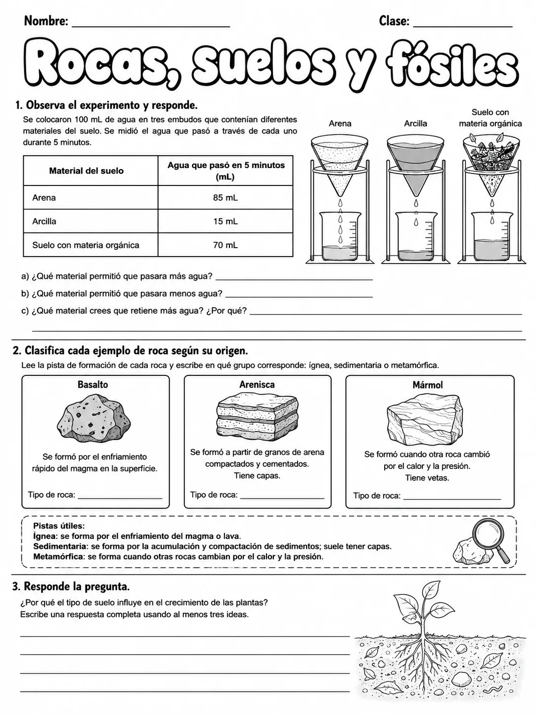 3.º grado - materiales - Paquete de fichas página 6 vista previa imprimible