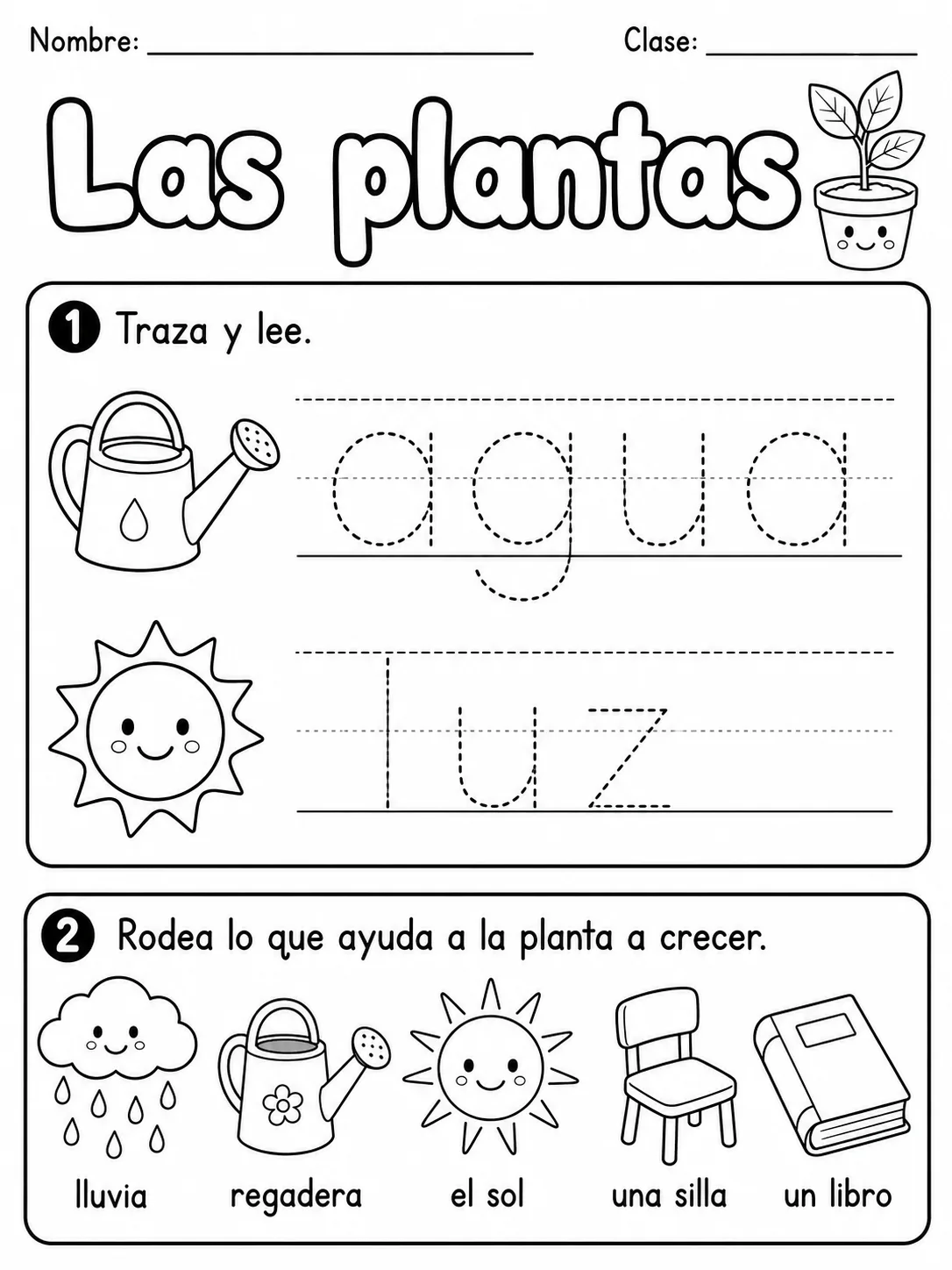 3.º grado - plantas - Paquete de fichas - Conjunto 3 página 3 vista previa imprimible