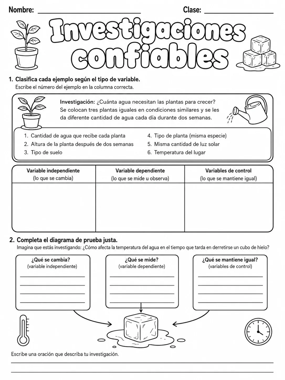 3.º grado - plantas - Paquete de fichas página 3 vista previa imprimible