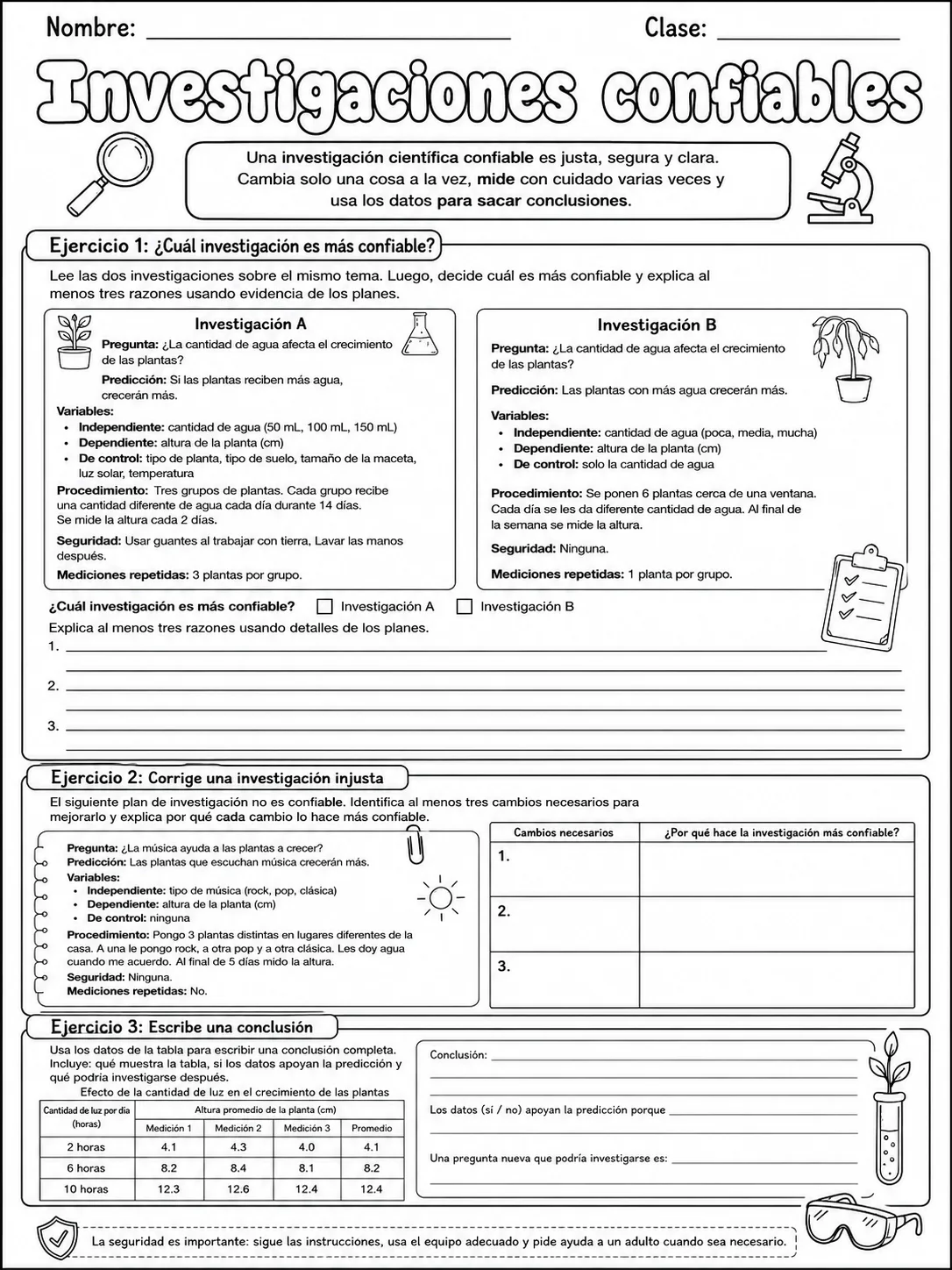 3.º grado - plantas - Paquete de fichas página 8 vista previa imprimible