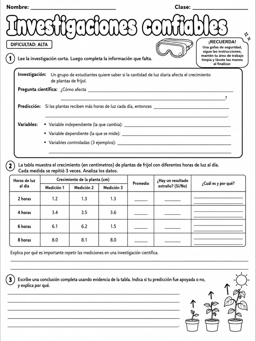 3.º grado - plantas - Paquete de fichas página 9 vista previa imprimible