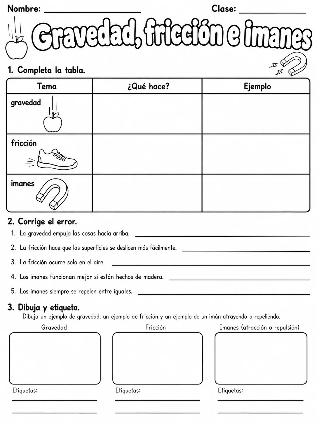 3.º grado - Tierra y espacio - Paquete de fichas página 7 vista previa imprimible