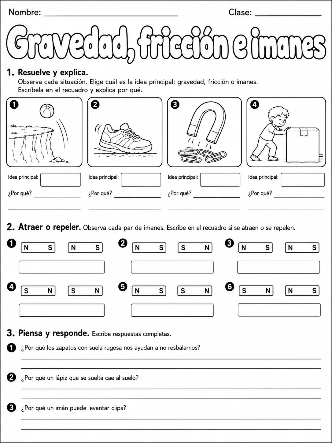 3.º grado - Tierra y espacio - Paquete de fichas página 8 vista previa imprimible