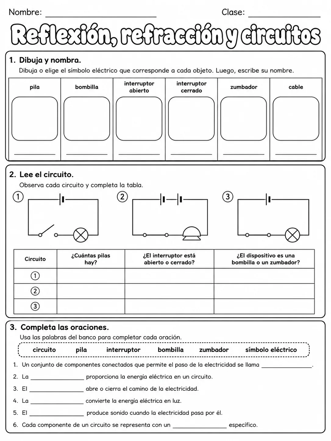 4.º grado - agua y medio ambiente - Paquete de fichas página 6 vista previa imprimible