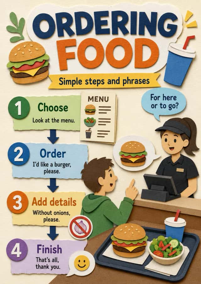 Ordering Food Infographic