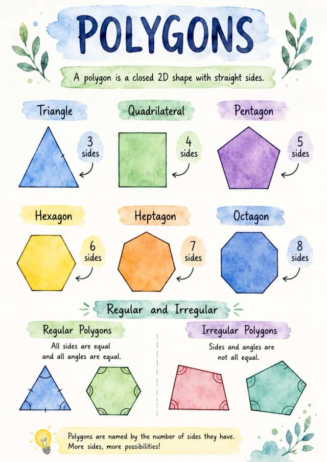 Polygons Geometry Infographic