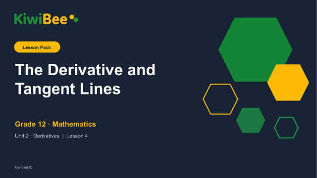 The Derivative and Tangent Lines