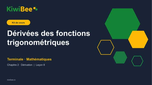 Dérivées des fonctions trigonométriques
