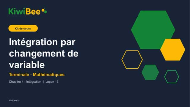 Intégration par changement de variable