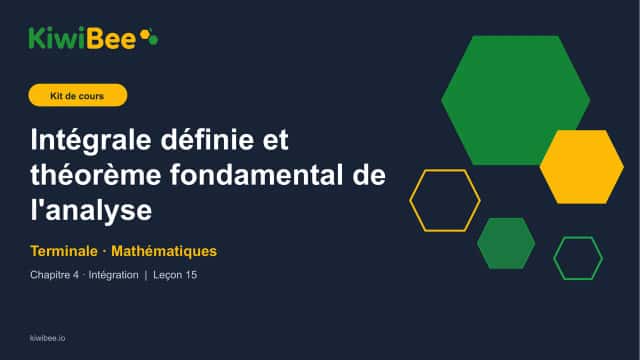 Intégrale définie et théorème fondamental de l'analyse
