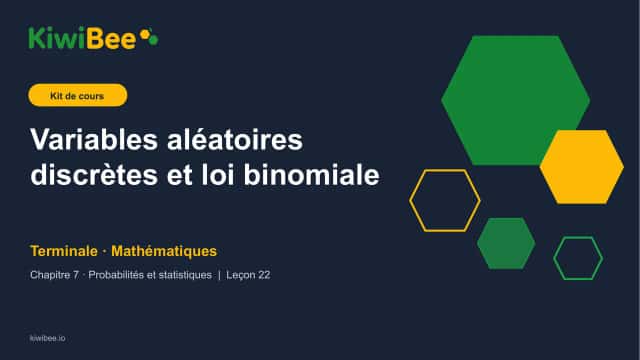 Variables aléatoires discrètes et loi binomiale