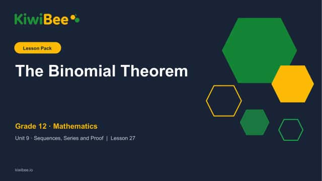 The Binomial Theorem