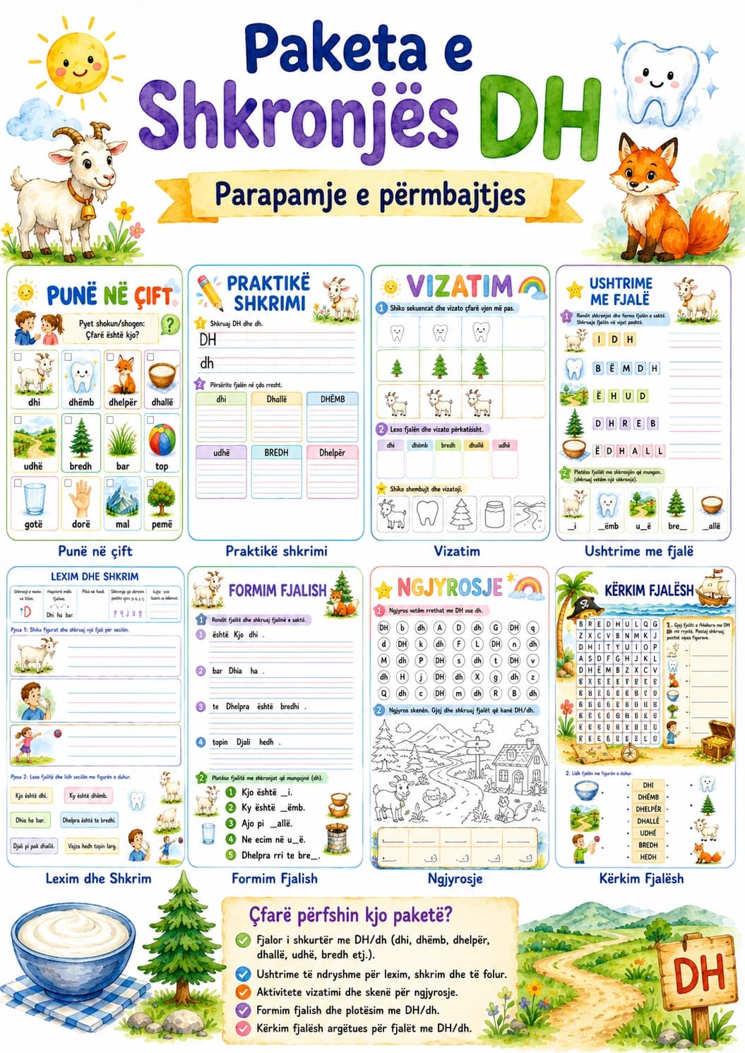 Albanian Letter Dh Phonics Worksheets Pack page 10 printable worksheet preview