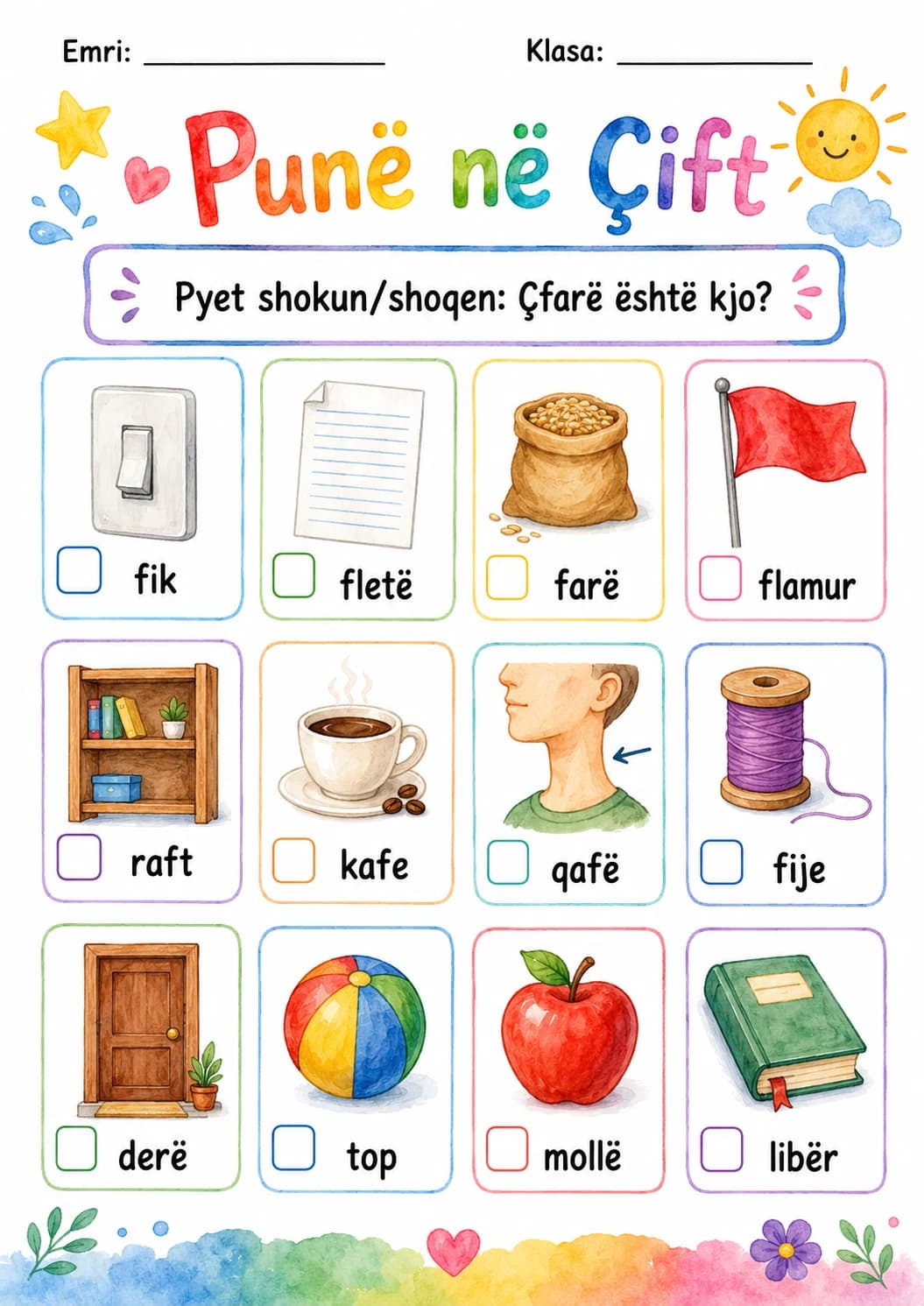Albanian Letter F Phonics Worksheets Pack printable worksheet pack preview from KiwiBee