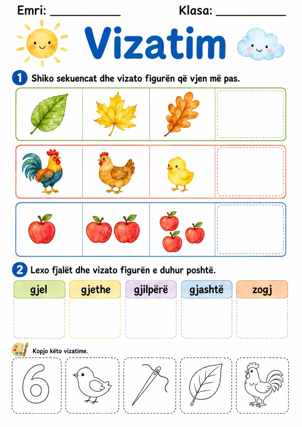 Albanian Letter Gj Phonics Worksheets Pack page 7 printable worksheet preview
