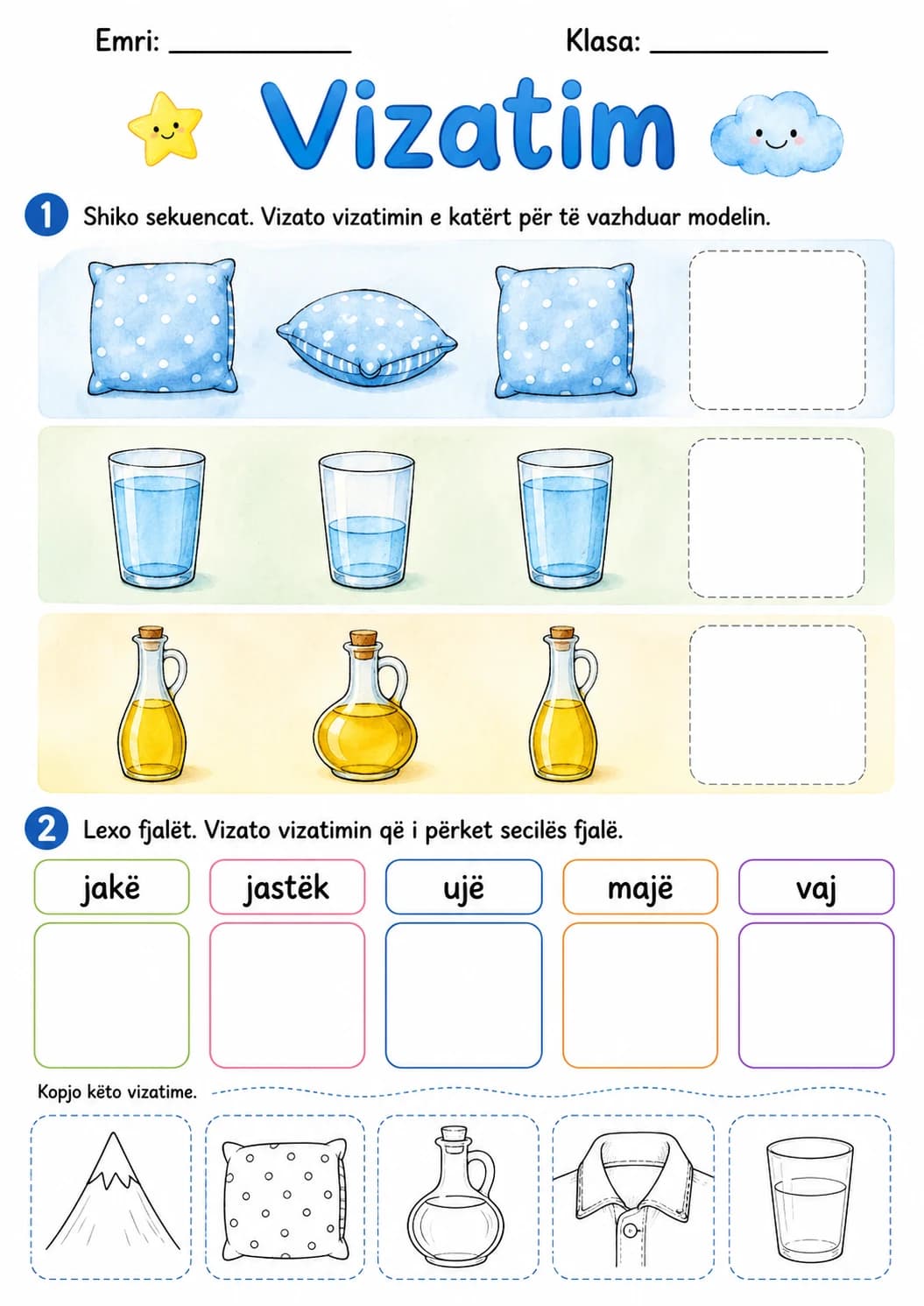 Albanian Letter J Phonics Worksheets Pack page 3 printable worksheet preview