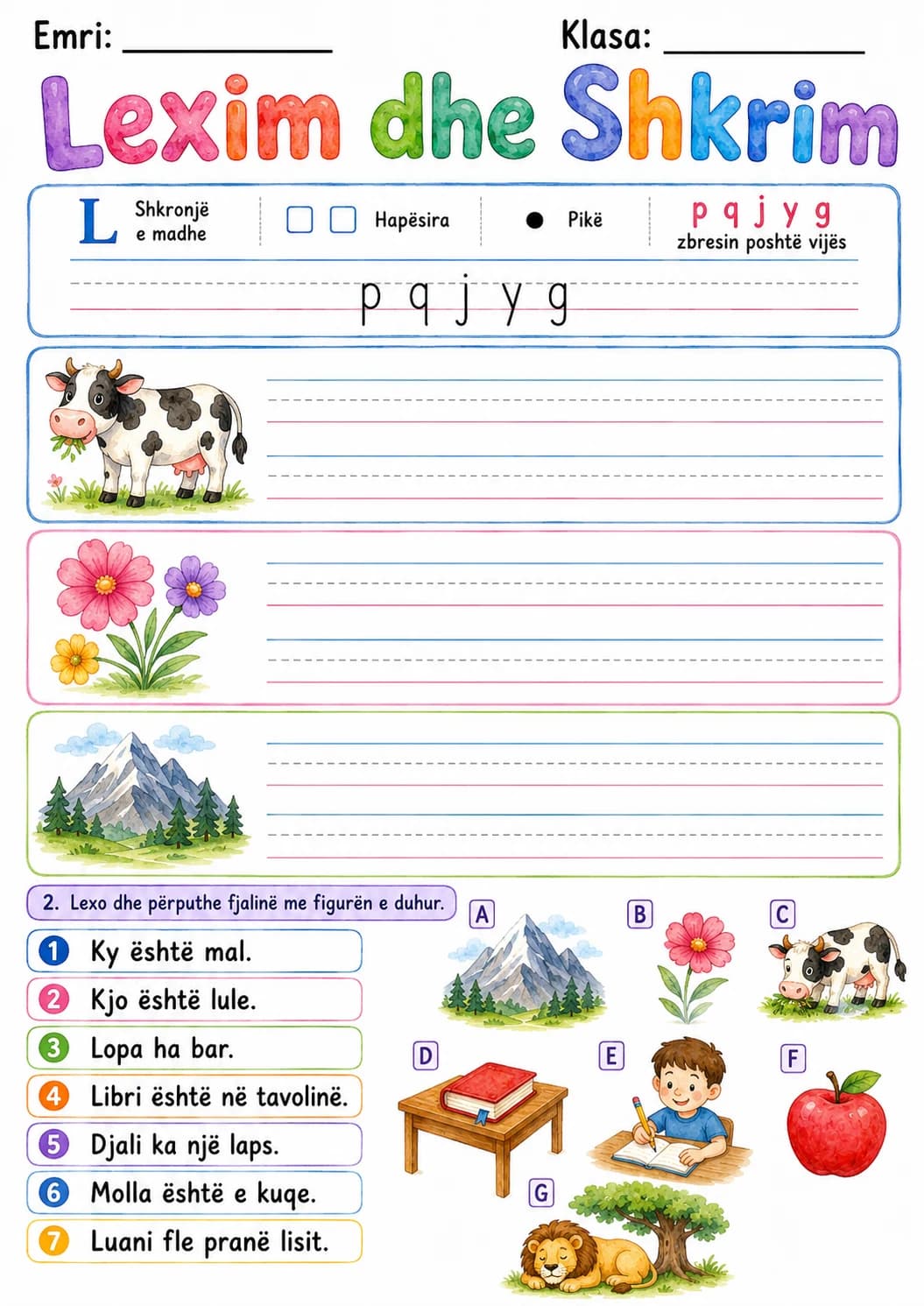 Albanian Letter L Phonics Worksheets Pack page 4 printable worksheet preview