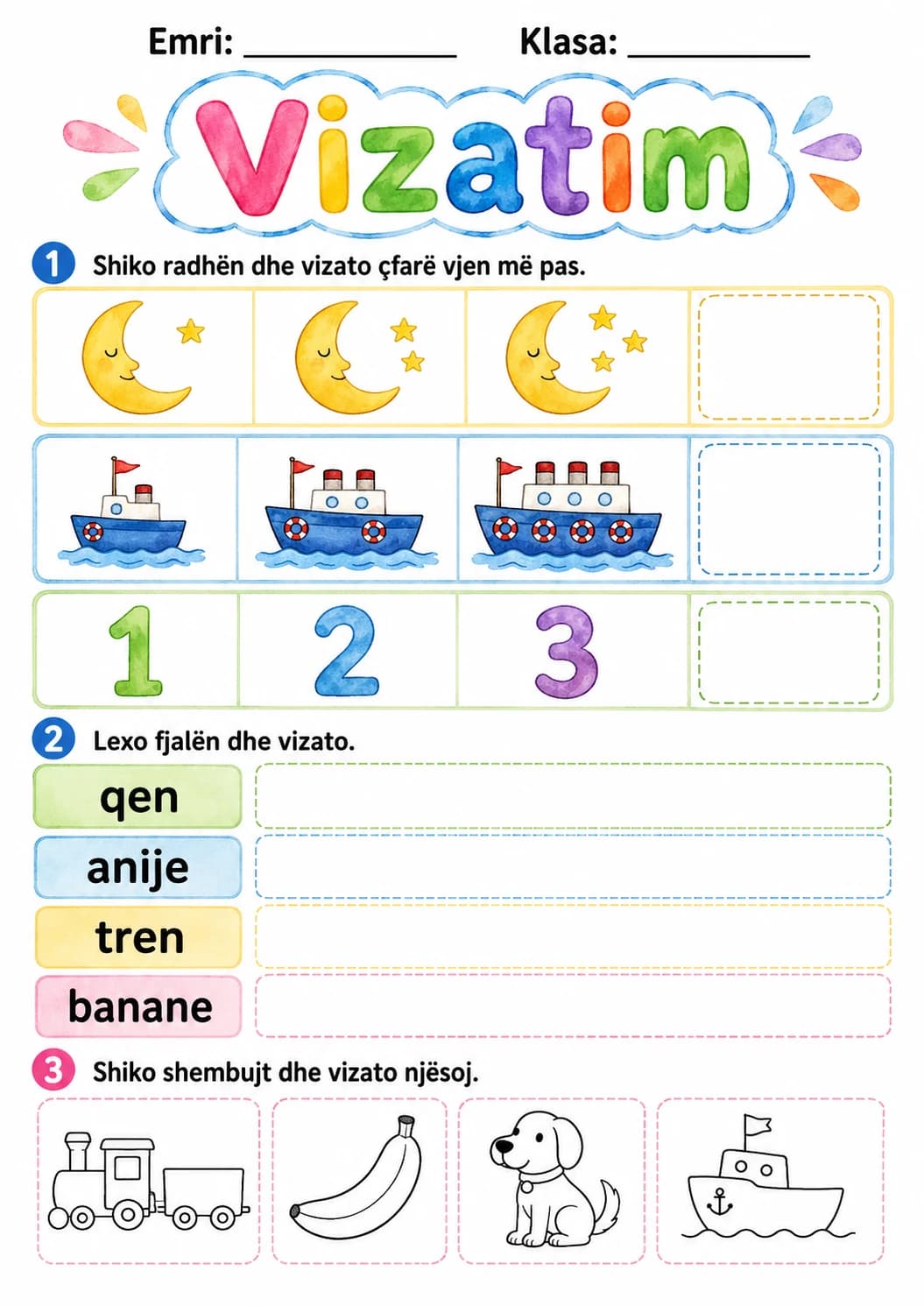 Albanian Letter N Phonics Worksheets Pack page 8 printable worksheet preview