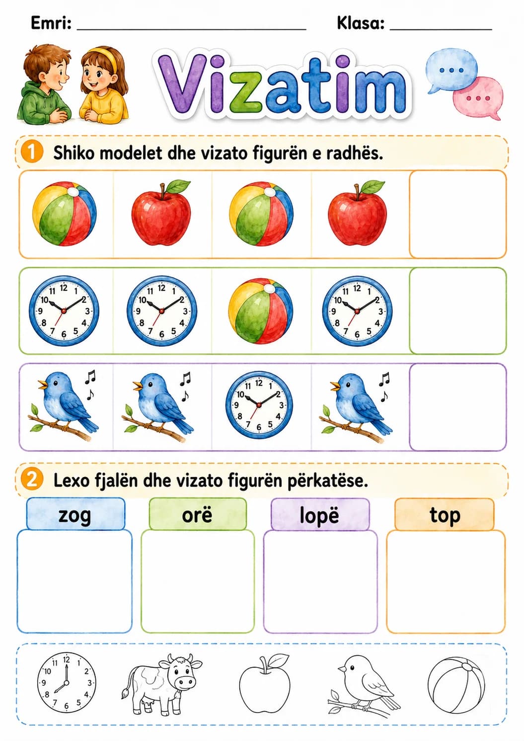 Albanian Letter O Phonics Worksheets Pack page 6 printable worksheet preview