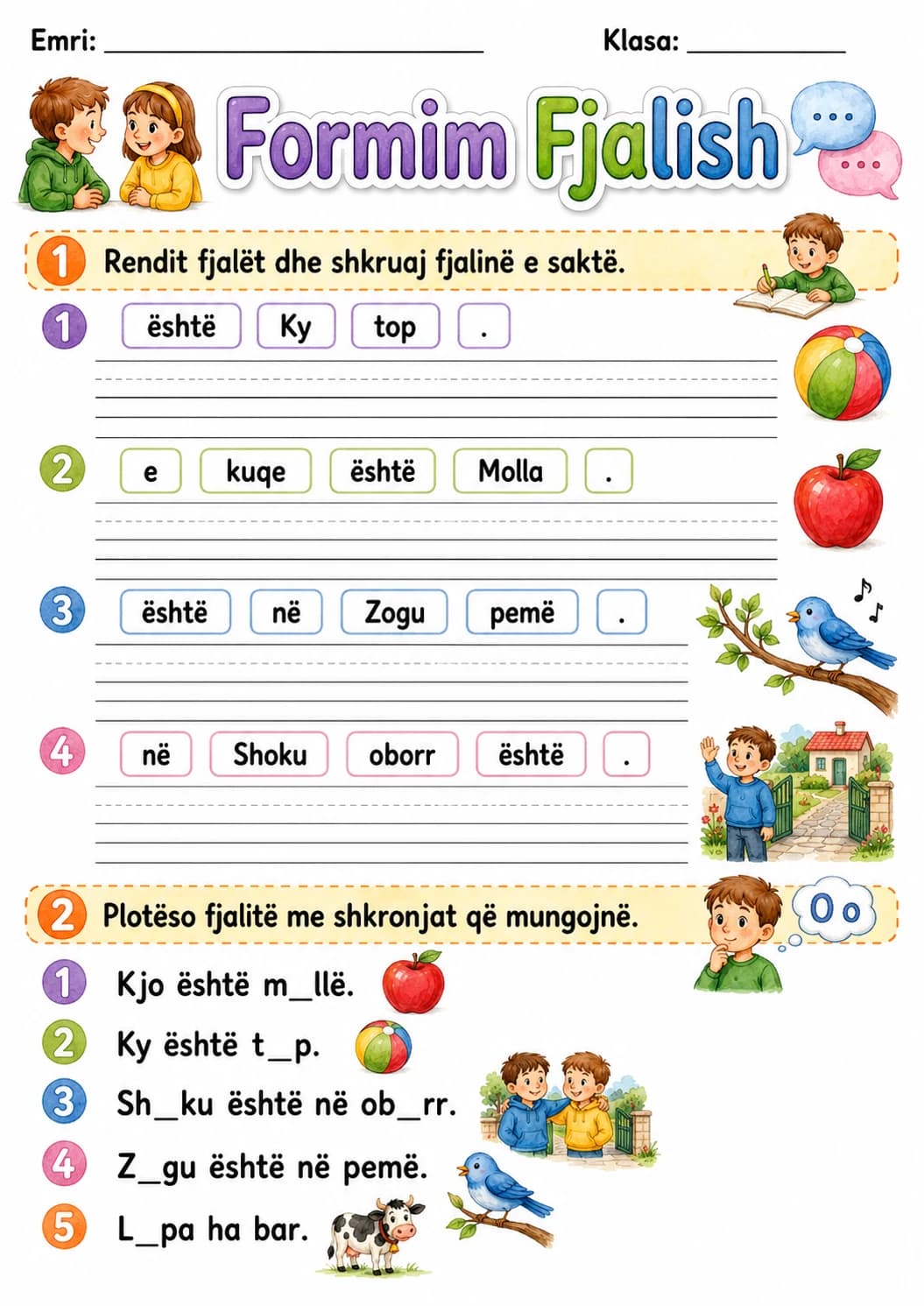 Albanian Letter O Phonics Worksheets Pack page 9 printable worksheet preview