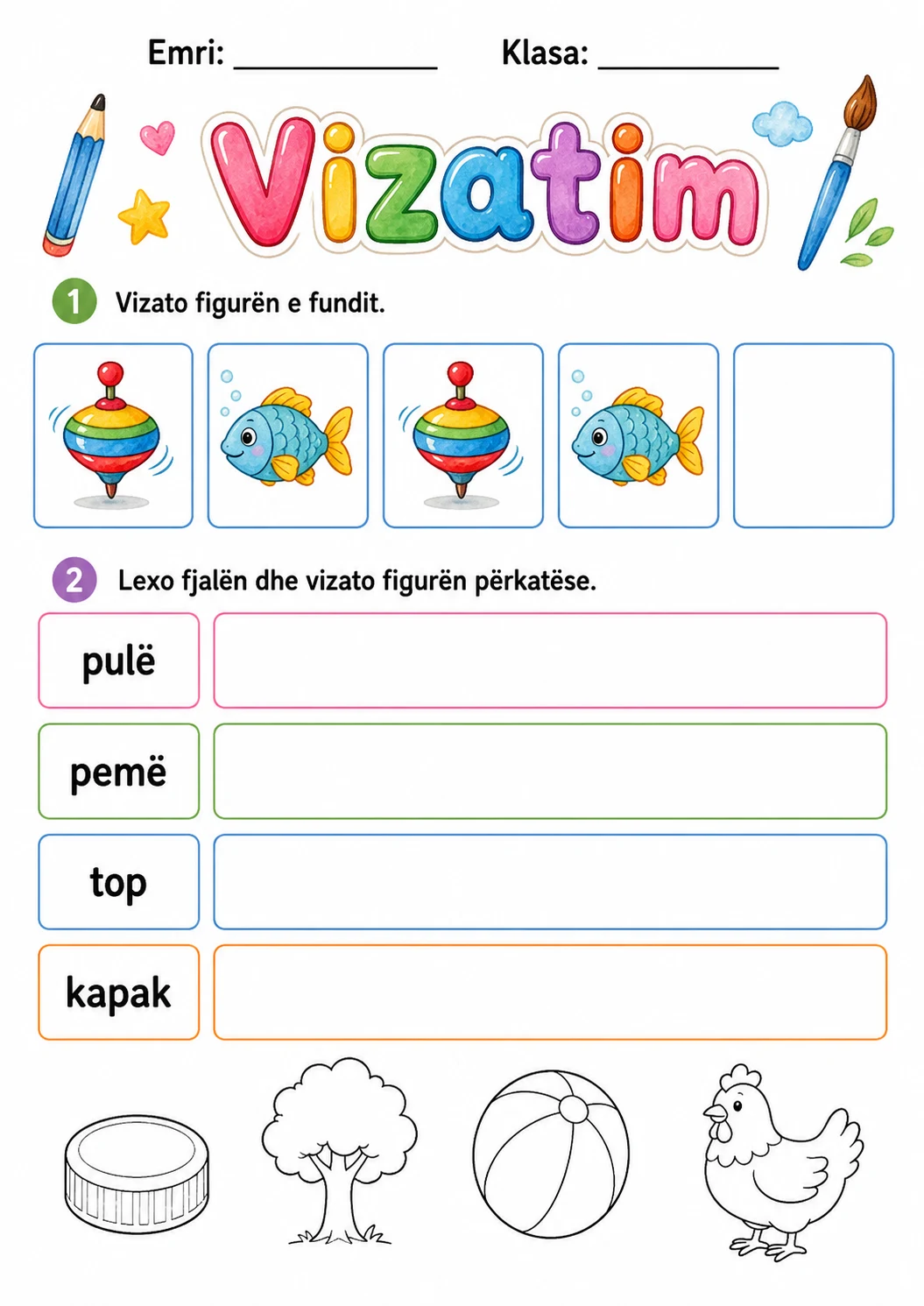 Albanian Letter P Phonics Worksheets Pack page 3 printable worksheet preview