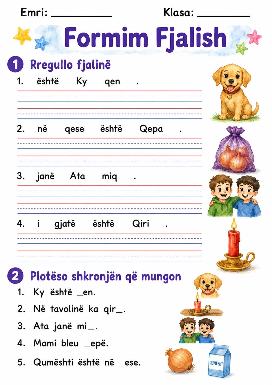 Albanian Letter Q Phonics Worksheets Pack page 6 printable worksheet preview