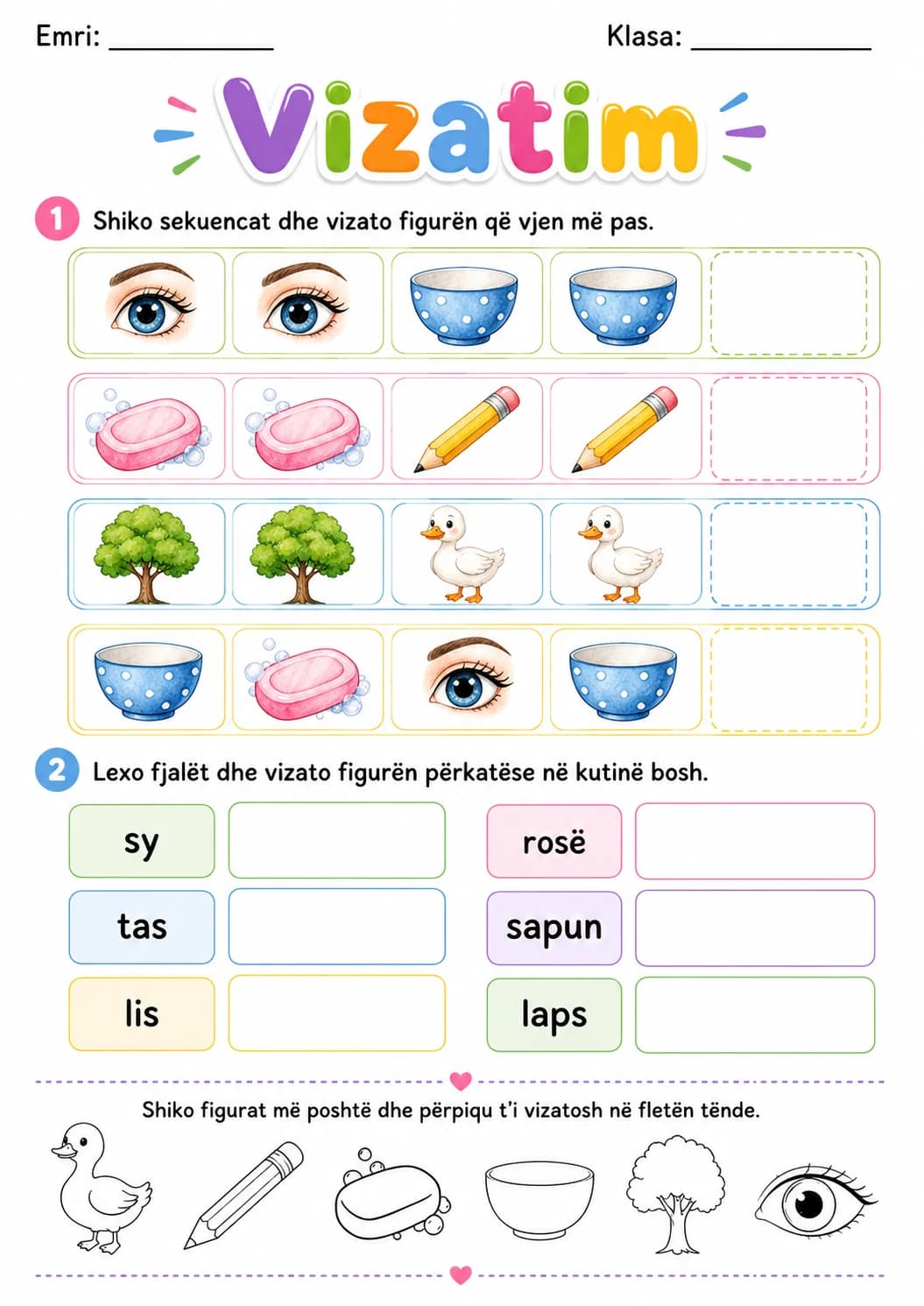 Albanian Letter S Phonics Worksheets Pack page 6 printable worksheet preview