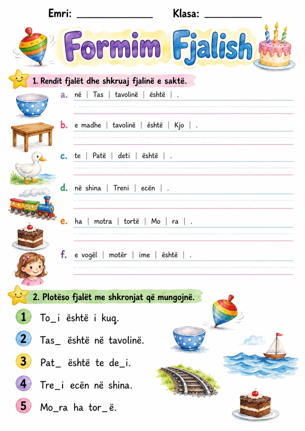 Albanian Letter T Phonics Worksheets Pack printable worksheet pack preview from KiwiBee