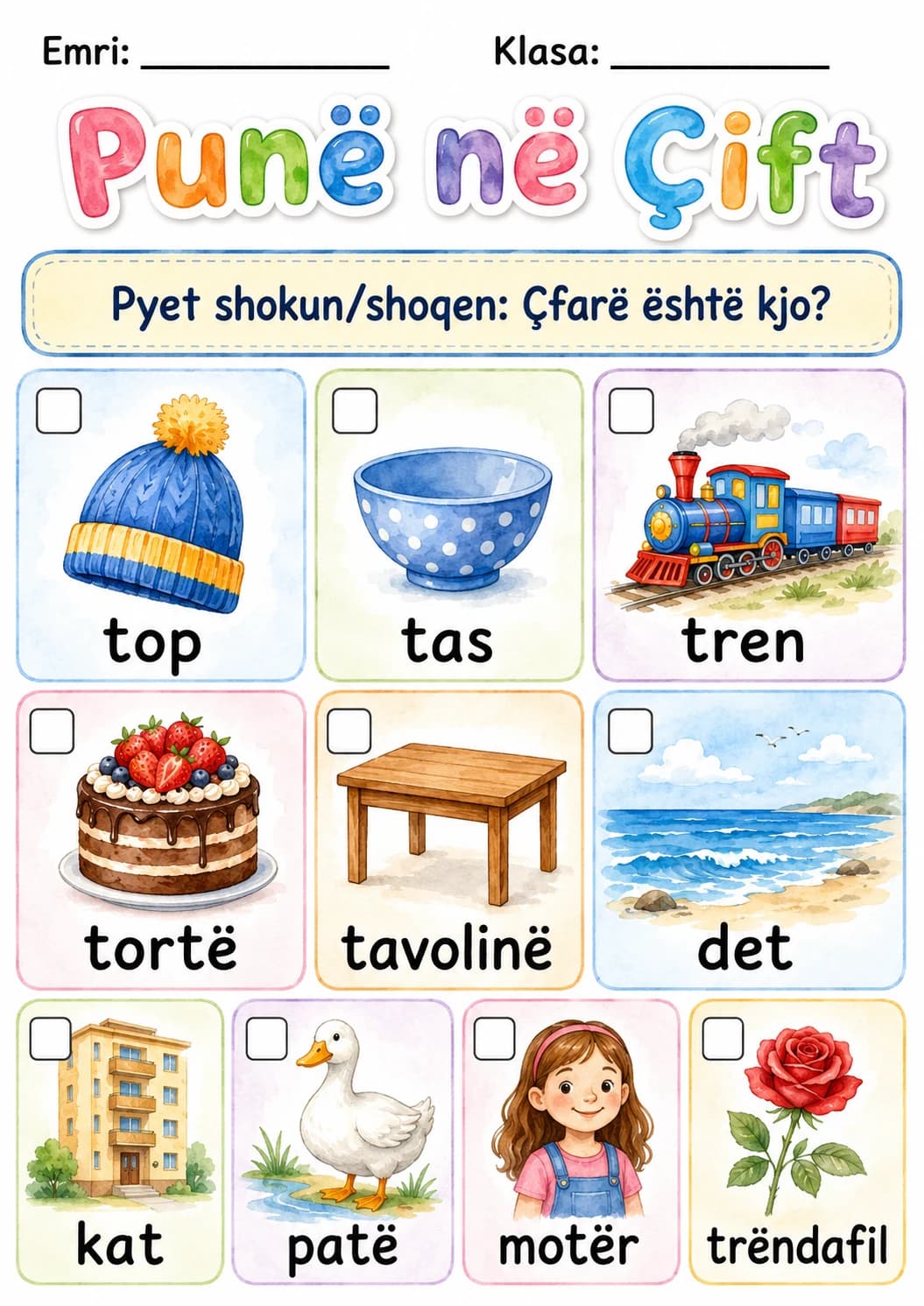Albanian Letter T Phonics Worksheets Pack page 5 printable worksheet preview