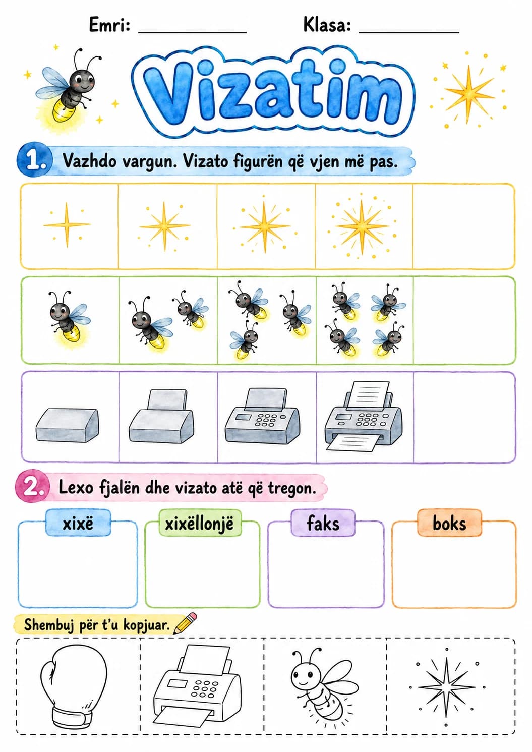 Albanian Letter X Phonics Worksheets Pack page 9 printable worksheet preview