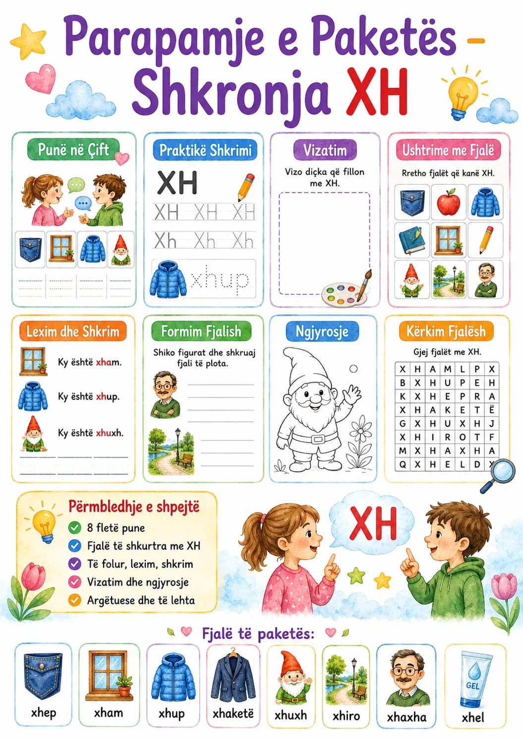 Albanian Letter Xh Phonics Worksheets Pack page 2 printable worksheet preview
