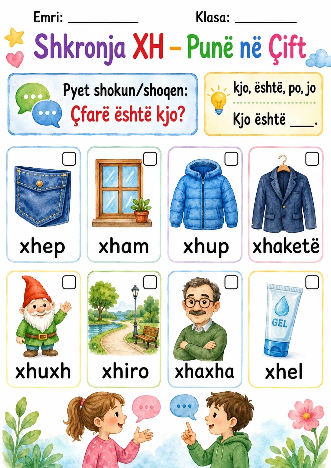 Albanian Letter Xh Phonics Worksheets Pack page 3 printable worksheet preview