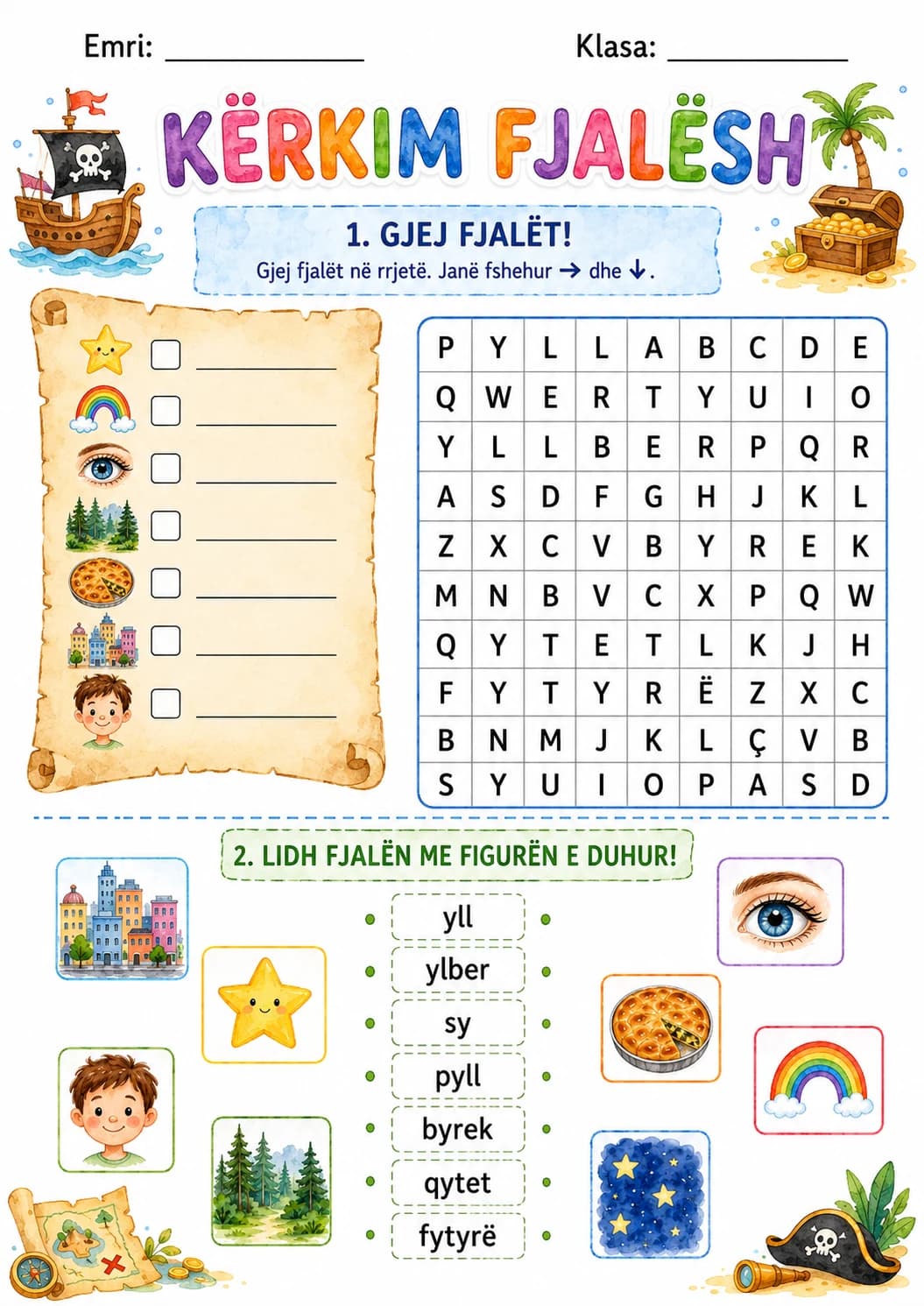 Albanian Letter Y Phonics Worksheets Pack page 10 printable worksheet preview