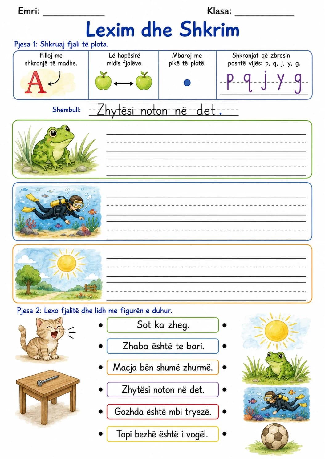 Albanian Letter Zh Phonics Worksheets Pack page 5 printable worksheet preview