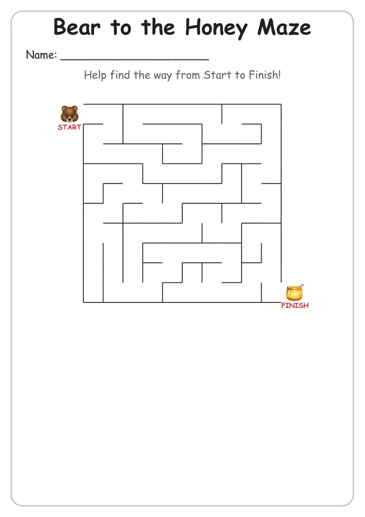 Bear to the Honey Maze (Grade 1)