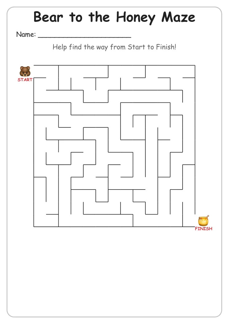 Bear to the Honey Maze (Grade 2)