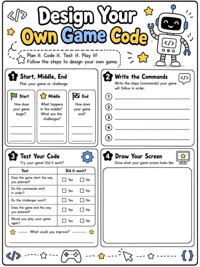 Design Your Own Game Code
