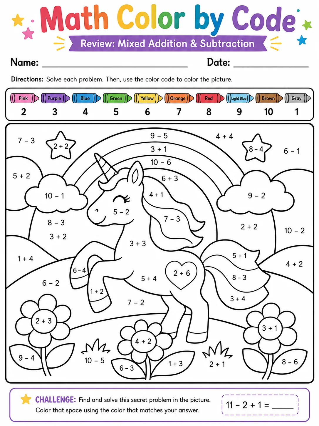 Addition printable Grade 2 worksheet preview from KiwiBee