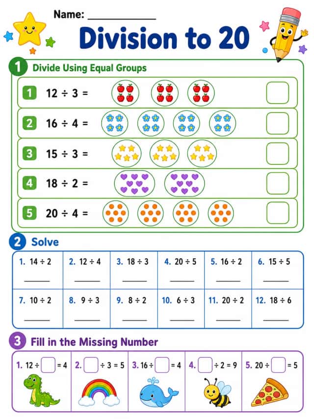 Division to 20