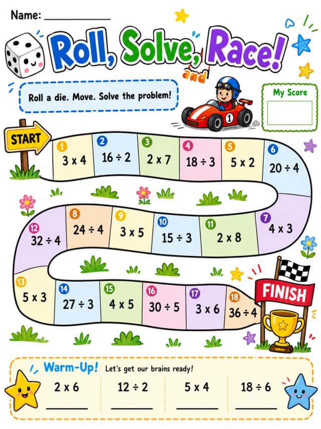 Roll, Solve, and Race! - Set 2