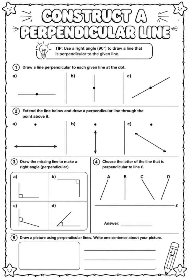 Construct a perpendicular line